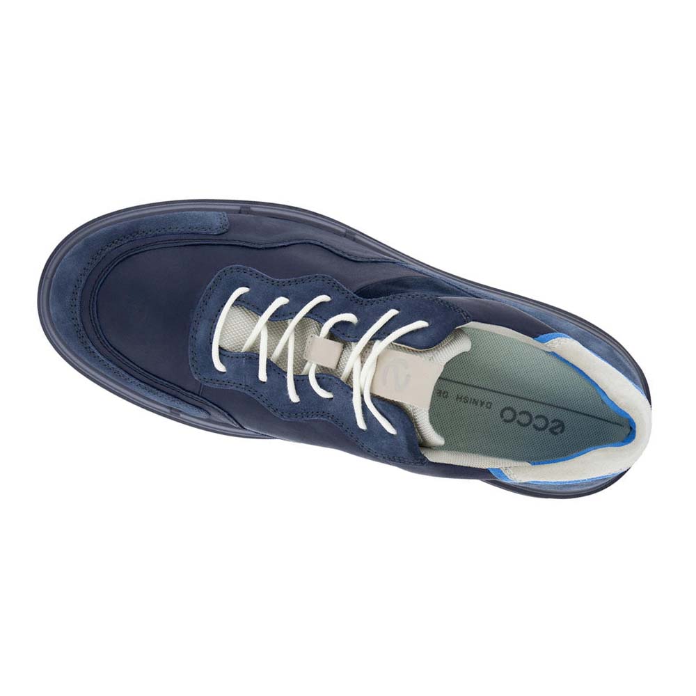 Men's Ecco Soft X Urban Casual Shoes Blue | USA 488LIS